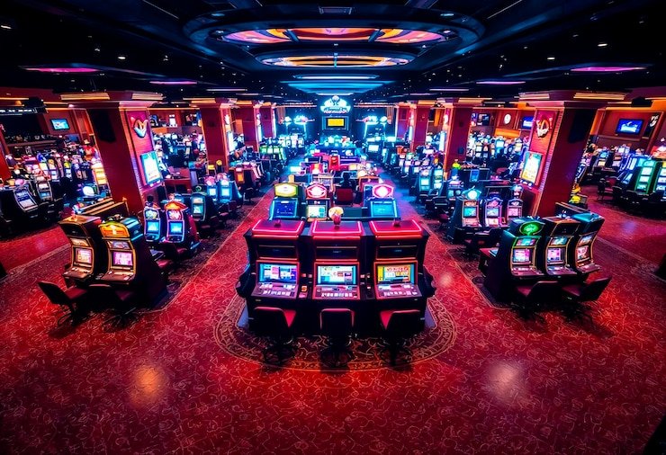 Penampilan dealer profesional dalam sesi live casino dengan kualitas video superior